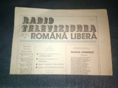 REVISTA RADIO TELEVIZIUNEA ROMANA LIBERA NR 12 26 MARTIE 1 APRILIE 1990
