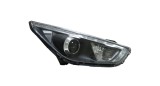 Set faruri Hyundai Ix35, 10.2015, montare fata, stanga+dreapta, lupa; cu DRL LED, lumini de zi; H9+H9+PY21W; electric; negru, transparent; Tuning;