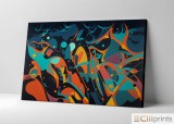 Tablou &bdquo;Vivid Abstractions&rdquo; - Print Digital - P&acirc;nză Bumbac 100% pe Șasiu din lemn