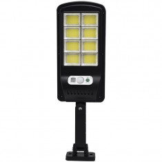 Lampa solara 60w cu senzor miscare, 8 x LED COB si 2 x acumulatori : Set - 3 buc