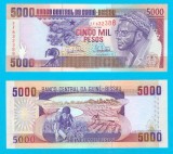 Guineea Bissau (p#14) 5.000 Pesos 1993 UNC &#039;Abel Djassi&#039; serie: EF632388