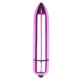 Vibrator Glont Zoe, 10 Moduri Vibratii, Roz Metalizat, 9 cm, Mokko Toys