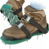 Set 2 aeratoare de gazon 36-42, tip sandale, 26 tepi, dimensiune universala, verde
