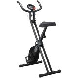 HOMCOM Bicicletă Fitness Profesională cu Rezistență și &Icirc;nălțime Reglabilă, din Oțel și PP, 41x86x112 cm, Neagră | Aosom Romania