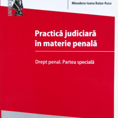 Practica Judiciara In Materie Penala. Drept Penal, Partea Spe - Alexandru Boroi ,560222