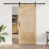 Ușa glisantă vidaXL cu set de accesorii 93x211 cm Lemn masiv de pin, Ușa de interior vidaXL &#039;ORKDAL&#039;93x211x4 cm Lemn masiv de pin