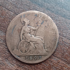 M3 C50 - Moneda foarte veche - Anglia - one penny - 1893