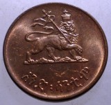 J.317 ETIOPIA ETHIOPIA HAILE SELASSIE I 1 CENT EE1936/1943 AUNC