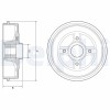 DELPHI BFR624 Tambur frana