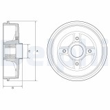 DELPHI BFR624 Tambur frana
