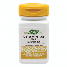 Vitamina D3 5000UI - 60 cps moi - Nature&amp;#039;s Way foto