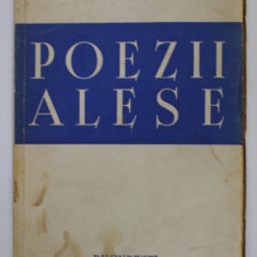 POEZII ALESE de OCTAVIAN GOGA , 1943 , PREZINTA PETE SI URME DE UZURA