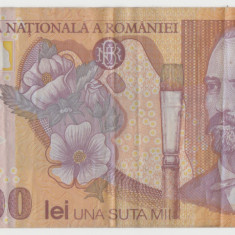 M1 - Bancnota Romania - 100000 lei - emisiune 2001