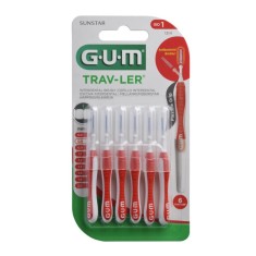 Set 6x Periute Interdentare, GUM, Trav-Ler, pentru Curatare in Profunzime, Tratate cu Clorhexidina,