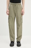 Rains pantaloni Cargo Rain Pants Regular W3 culoarea verde, cu fason cargo, 18850.108