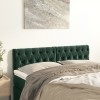 VidaXL Tăblii de pat, 2 buc, verde &icirc;nchis, 72x7x78/88 cm, catifea 346351