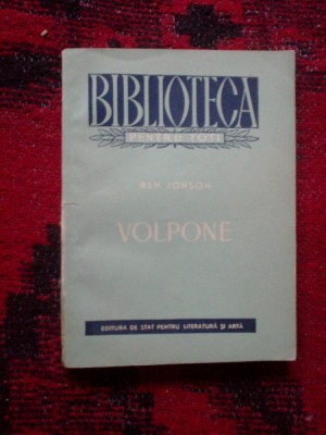 e0c Volpone- Ben Jonson foto