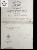 Act/ Document semnat de Iosif Episcopul Husului in 1866
