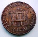 1.828 AUSTRIA JETON MONETARIA VIENA 1986 HAUPTM&Uuml;NZAMT WIEN 25mm