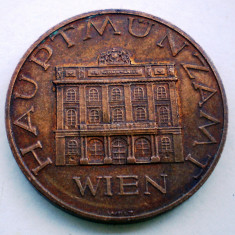 1.828 AUSTRIA JETON MONETARIA VIENA 1986 HAUPTMÜNZAMT WIEN 25mm