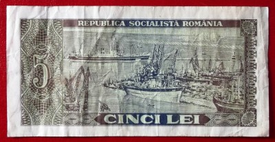 Romania RSR 5 lei 1966 seria 392 ** foto