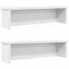 Rafturi Bucatarie Stivuibile Gossi, 2 buc, 60x15x16 cm, Lemn, Alb - Organizator Blat/Dulap