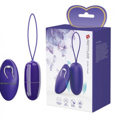 Ou Vibrator Selkie Youth, 12 Moduri Vibratii, Remote Control, ABS, Violet