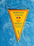 Fanion fotbal Romania - Italia