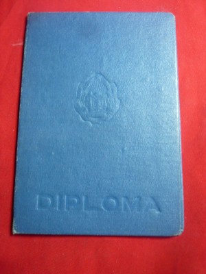 Diploma - Carnet Absolvire Facultatea de Istorie Universitatea CI Parhon 1956 foto