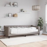 VidaXL Pat de zi cu saltea, gri taupe, 80x200 cm, textil 3197406