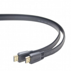 Cablu plat Gembird CC-HDMI4F-6 HDMI Male - HDMI Male 1.8 m Negru foto