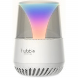 Purificator de aer Hubble Connected&nbsp;Pure 3-in-1, Boxa Bluetooth, Lumina de veghe, alb