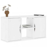 vidaXL Dulap TV &bdquo;ODDA&rdquo; alb 79x24x40 cm din lemn masiv de pin