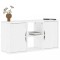 Gossi dulap tv &bdquo;odda&rdquo; alb 79x24x40 cm din lemn masiv de pin