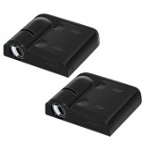 Cumpara ieftin Set 2 proiectoare logo BMW cu holograma pe led HAWIRE, Compatibil cu toate modelele BMW, pe senzor, 3 baterii tip AAA