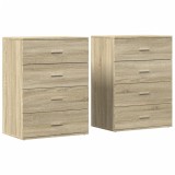 Cumpara ieftin Dulapuri, 2 buc., stejar sonoma, 60x39x80 cm, lemn prelucrat
