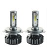Set 2 LED-uri Auto Techstar&reg; P1, H4, 36w, 4000 Lumeni, 6500K, AUTO, 12-24 Volti, DOB, Canbus, Miez Cupru, Radiator Aluminiu, Argintiu