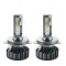Set 2 LED-uri Auto Techstar&reg; P1, H4, 36w, 4000 Lumeni, 6500K, AUTO, 12-24 Volti, DOB, Canbus, Miez Cupru, Radiator Aluminiu, Argintiu