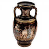Vaza Ceramica Grecia 20cm Cu Foita De Aur 24K COD: 455