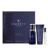 Hackett Essential - Set Cadou (Apa de Parfum 100 ml + Gel de dus 100 ml + Apa de Parfum 10 ml), Barbati