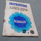 INSTRUCTIUNI DE UTILIZARE A MASINILOR DE SPALAT RUFE ALBALUX