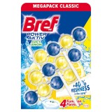 Odorizant toaleta Bref Power Aktiv Lemon, 3x50 g