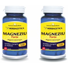 Pachet Magneziu Forte 60cps+60cps (50% reducere la al doilea produs)