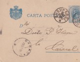 CARTE POSTALA CIRCULATA BUCURESTI - CARACAL 17 SEPT.1895, Printata