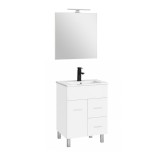 Neo Prime 60 mobilier de baie complet alb-alb