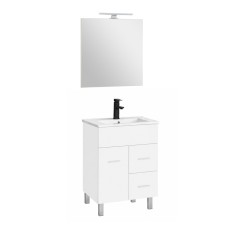Neo Prime 60 mobilier de baie complet alb-alb