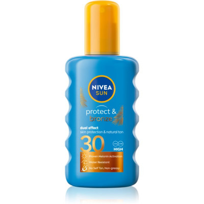 Nivea Sun Protect &amp;amp; Bronze spray de corp pentru un bronz intens SPF 30 200 ml foto