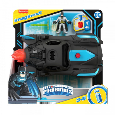 FISHER PRICE IMAGINEXT DC SUPER FRIENDS VEHICUL BATMOBIL DELUXE foto