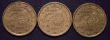 50 euro cent Spania - 1999, 2000, 2001, Europa