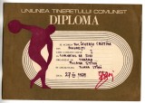 QW13 11 - 1971 - diploma - sport - locul I schi - Poiana Stinii